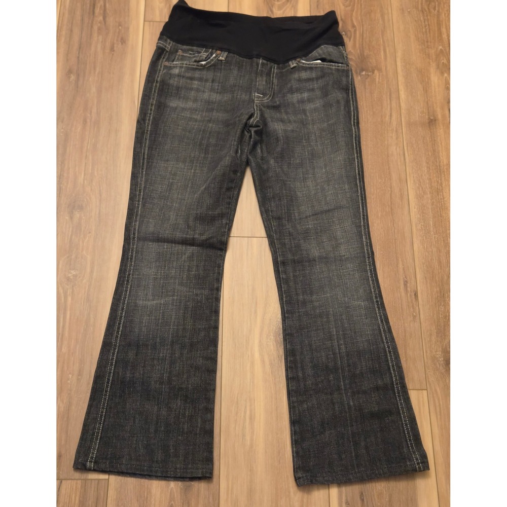 A Pea In The Pod Maternity Flare Jeans Women's Size 30 Black